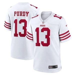 Men's San Francisco 49ers Brock Purdy #13 White Player Game Stitched Jersey NWT